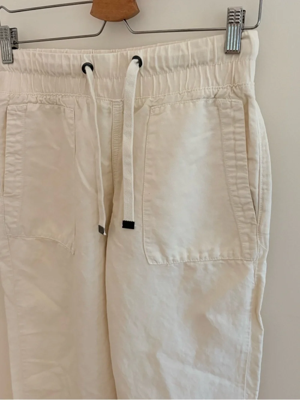Zara Linen Blend Cropped Pants